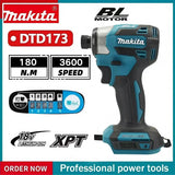 Makita Blue DTD173 18V Lithium Brushless Cordless Bare Tool Household Impact Driver For Wood DIY Furniture Fastening Jobs