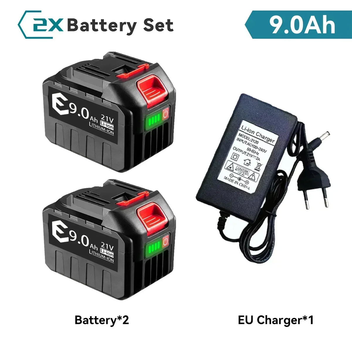 18V 21V MAX Rechargeable Battery 928VF 9000mah Li-ion Battery BL1430B BL1830B BL1850B for Makita 21V Tool Replacement Battery