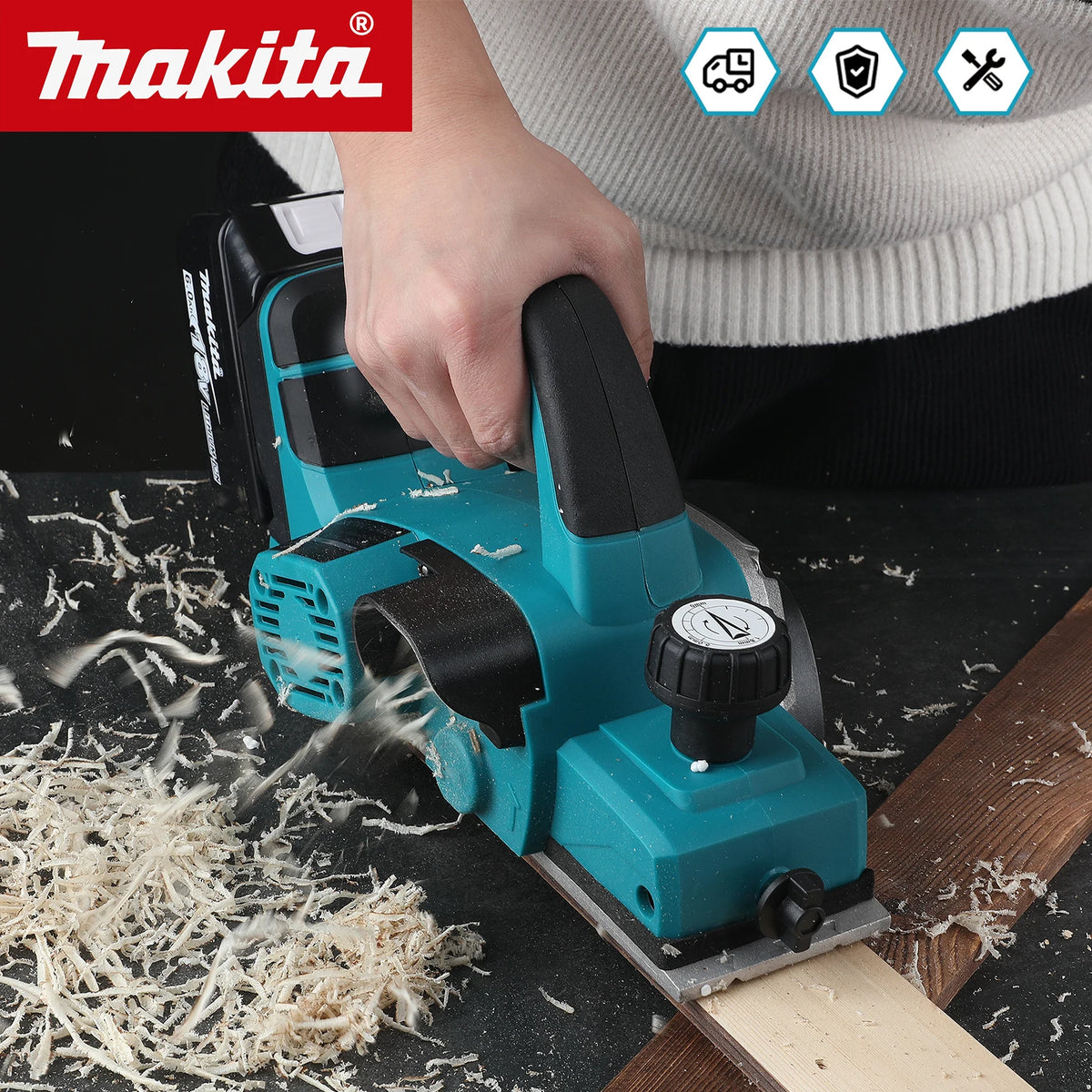 Makita DKP180 Portable Cordless Woodworking Electric Planer 15000RPM Planer Trimmer Wood Milling Engraving Slotting Power Tool