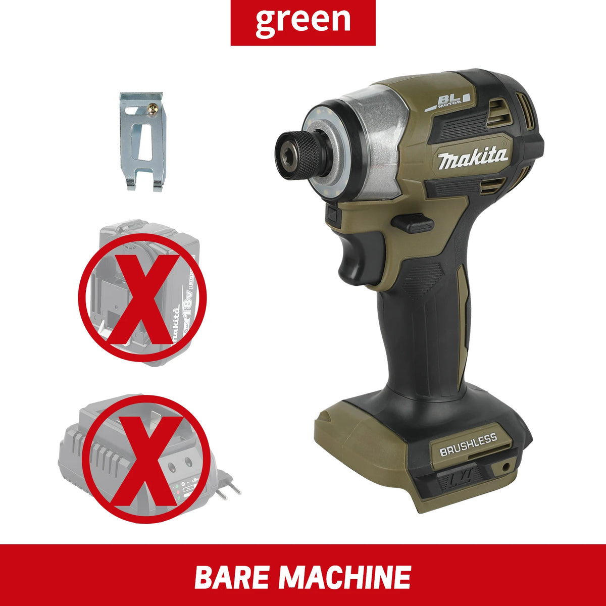 Makita Lithium Screwdriver New Dtd173 Impact Screwdriver Set Household Electric Screwdriver Electric Hand Drill(with battery)