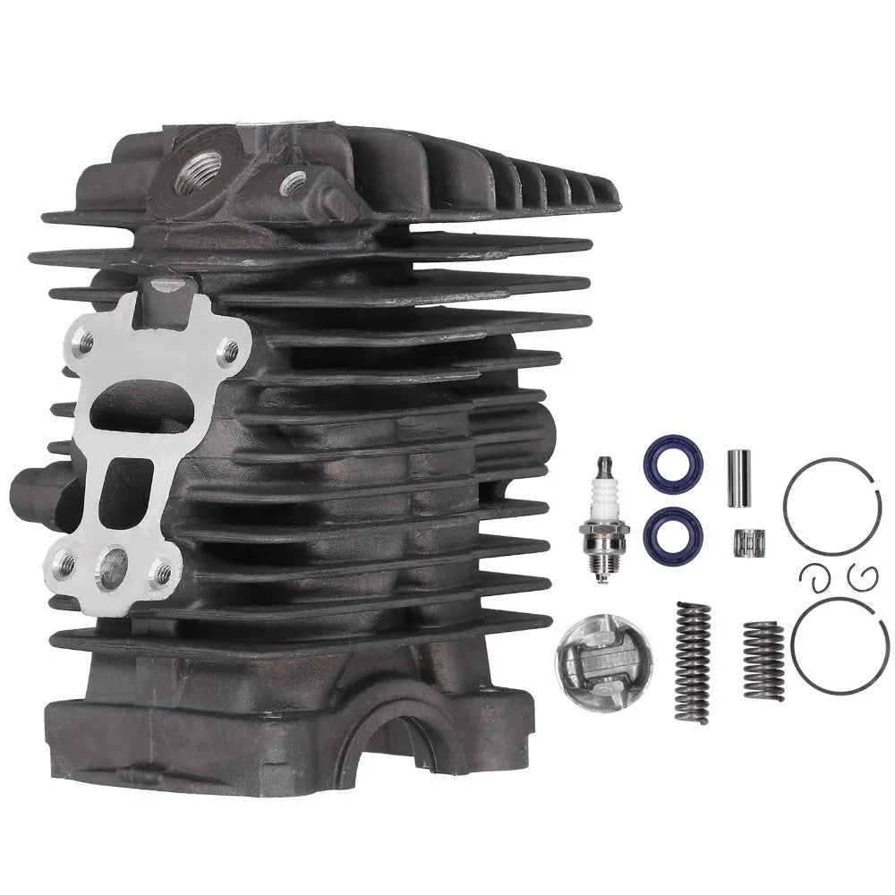 Grey Cylinder Piston Kit Metal Compact Chainsaw Piston Kit Easy to Install Piston Gasket Kit for Stihl MS211 MS 211C MS211C