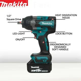Makita 18V Brushless Impact Wrench DTW700 Cordless Power Tool For Vehicle Tire Repair And Truck Workshop Maintenance Work