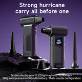 2026 New Wireless Jet Fan Brushless Motor Turbo Air Blower Car Cleaning Led Light Digital Display Portable Outdoor Use
