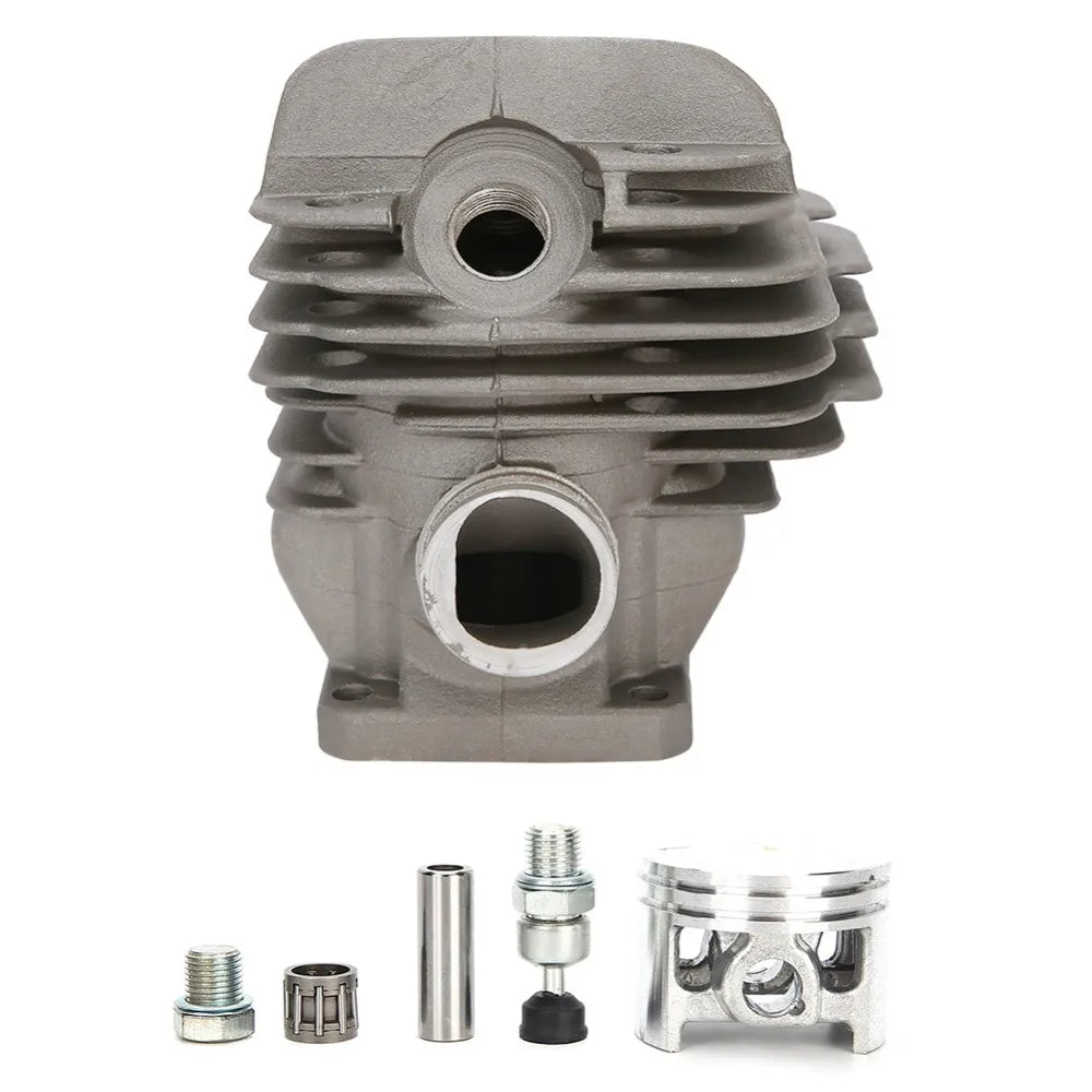 Grey Cylinder Piston Kit Large Bore Compact Engine Rebuild Kit Easy to Install Metal for Stihl 026 MS260 026PRO
