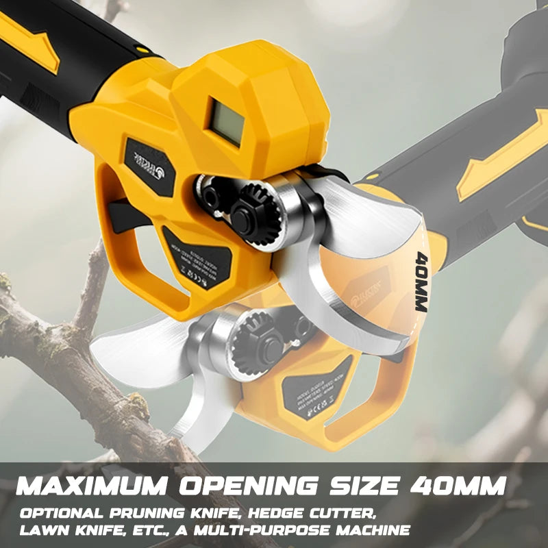 40mm Brushless Electric Pruning Shear Electric Scissors Fruit Tree Bonsai Pruning Branch Cutter For Makita 18V Battery Pin
