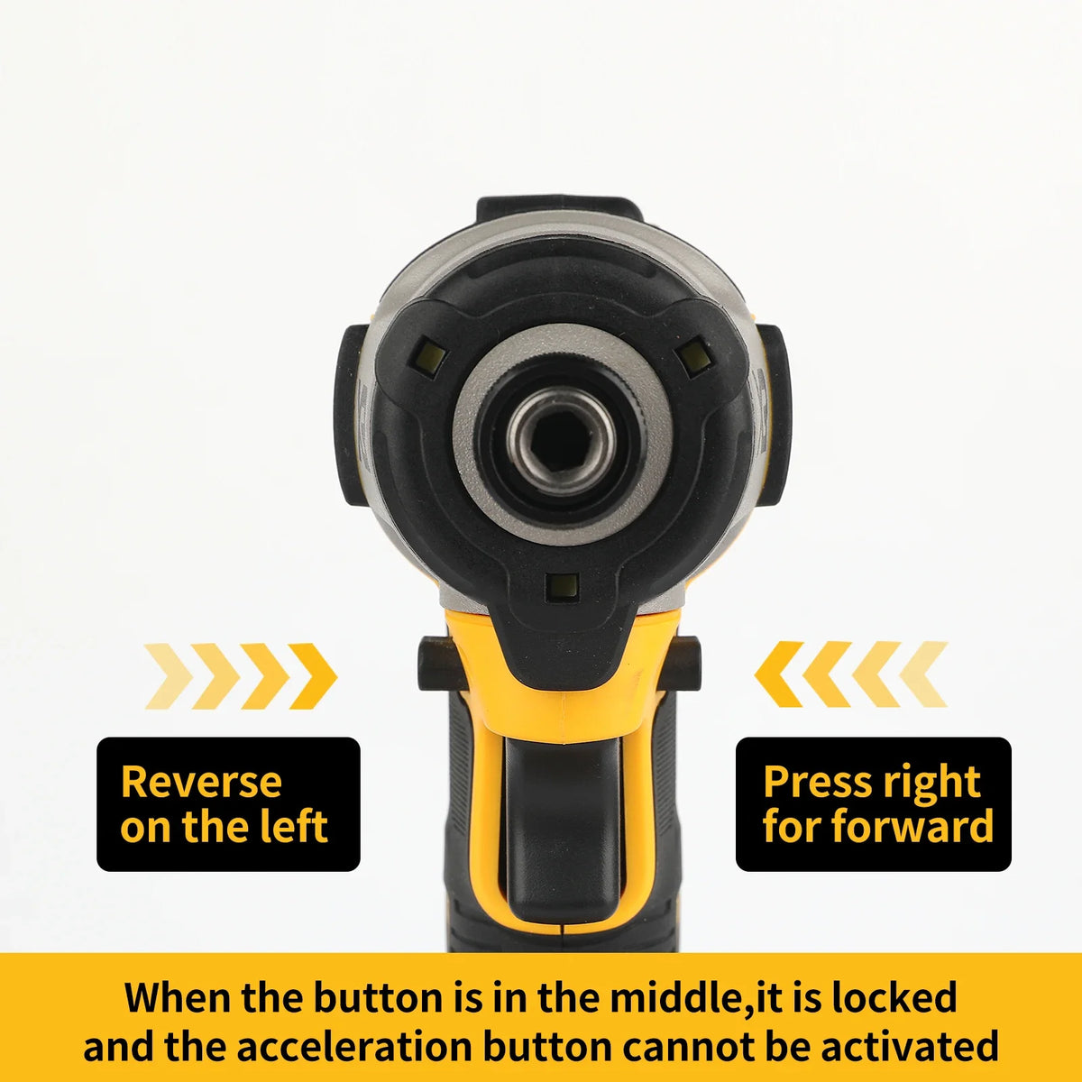 DEWALT Impact Electric Driver 20V Brushless Cordless screwdrivers 205N.m High Torque Power Tools Adjustable Speed DCF845