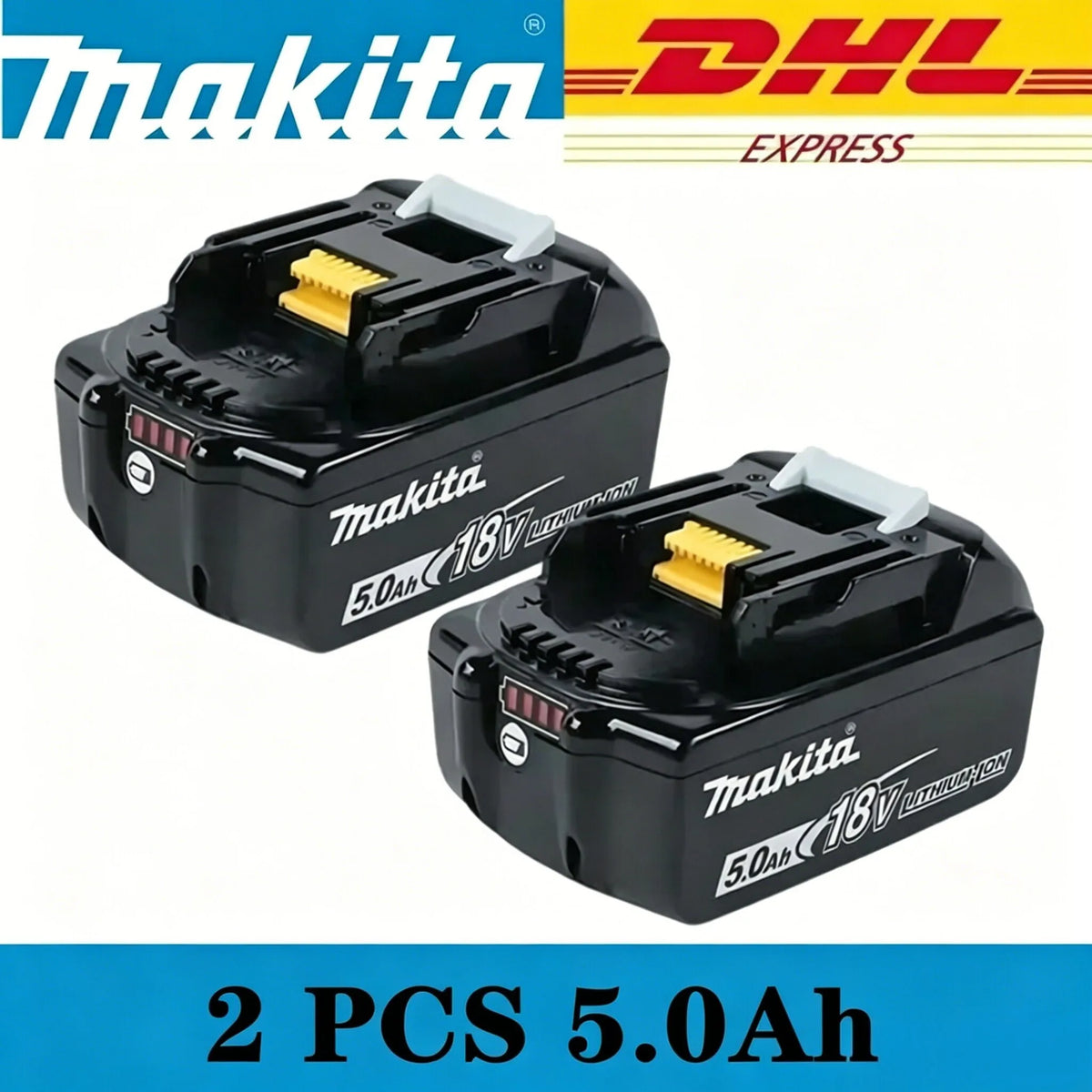 2026 Original Makita 18V LXT Lithium Battery 9.0Ah/6.0Ah/5.0Ah for BL1890 BL1860B BL1850 & DDF487