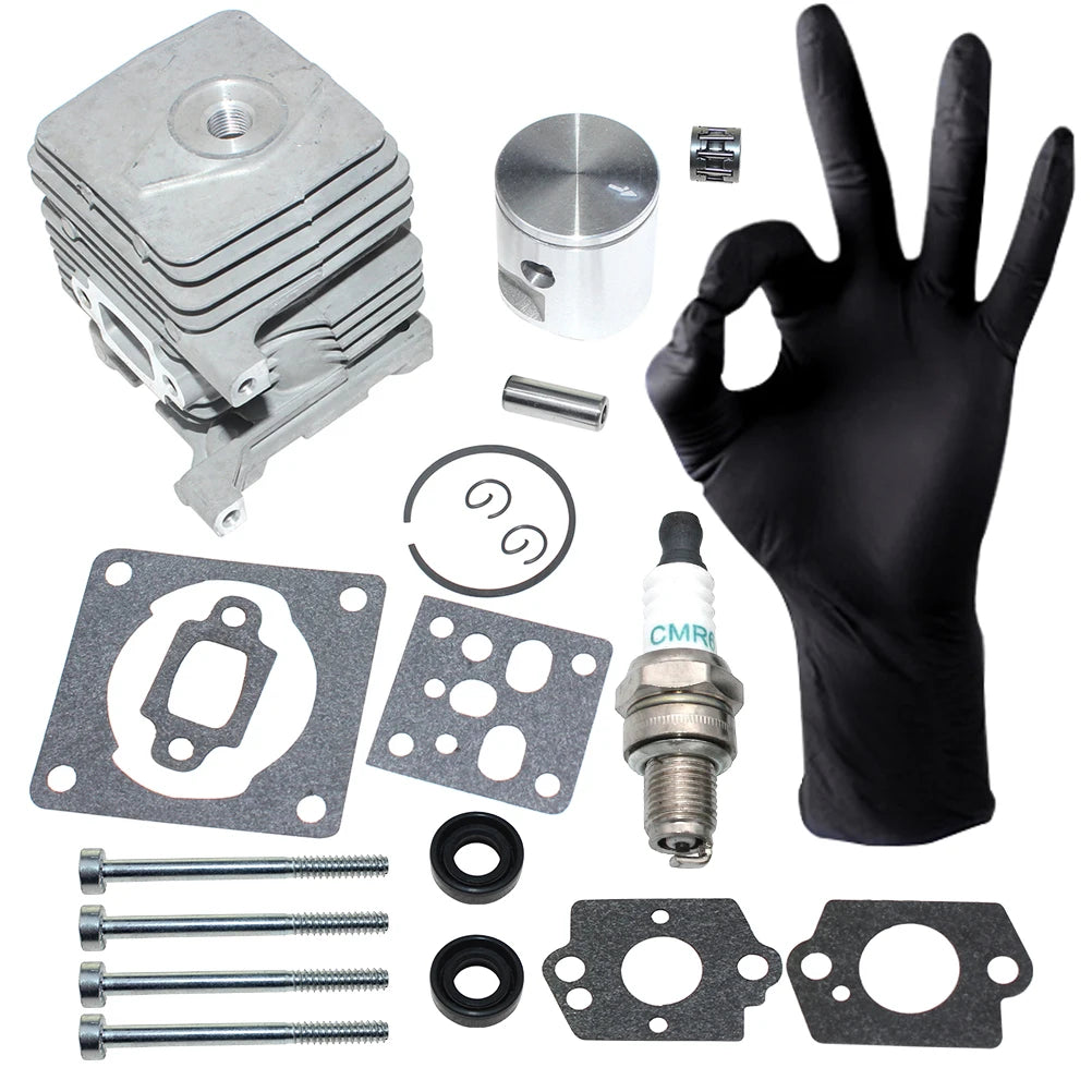 Cylinder Piston Kit For Stihl FS38 2-Mix ,FS55 2-Mix,FS55R 2-Mix,HS45 2-Mix,HS52, (From 2012 Version)
