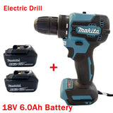 Makita DDF485 Compact Cordless Hammer Drill 18V Rechargeable Brushless Electric Tool Variable Speed for Drilling And Hammering