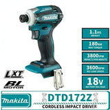 Makita DTD172 18V Brushless Cordless Impact Driver Electric Drill Power Tool For Assembling Metal Shelving In Warehouse Setup