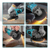 YOFIDRA 125mm Brushless Angle Grinder 3 Gears Cordless Grinding Machine Cutting Woodworking Power Tool For Makita Battery Pin