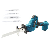 Cordless Reciprocating Saw 18V Adjustable Speed Electric Saw Wood Metal Pipe Cutting Fit Makita 18V Battery (Without Battery)