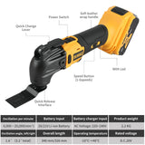 Dewalt 20V brushless quick release oscillating tool, multifunctional tool, renewable electric cutter for battery