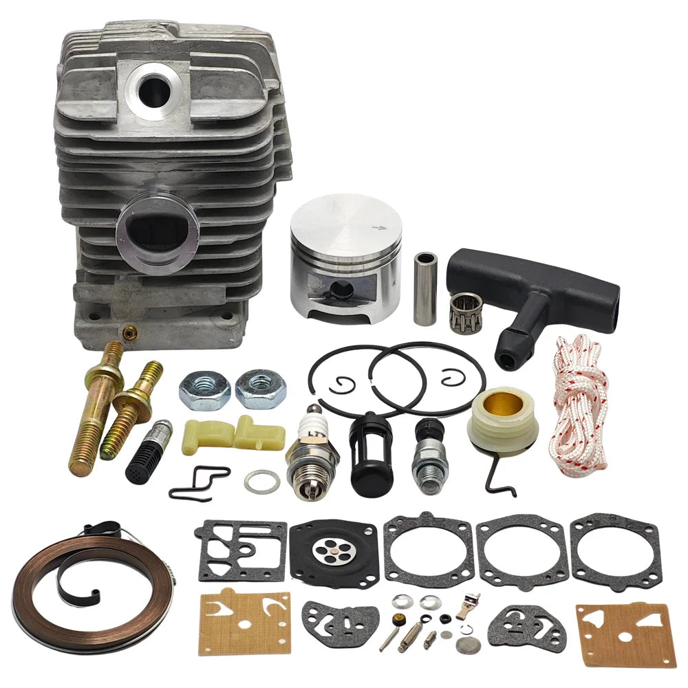 47mm Cylinder Piston Carb Kit For Stihl MS290 MS310 029 MS390 039 MS 290 310 390 Chainsaw Bar Stud Nut Starter Rope Repair Parts