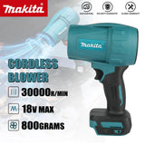 Makita 18V 30000RPM Electric Air Blower Powerful Turbo Rechargeable Car Cleaner Bare Unit High Air Velocity