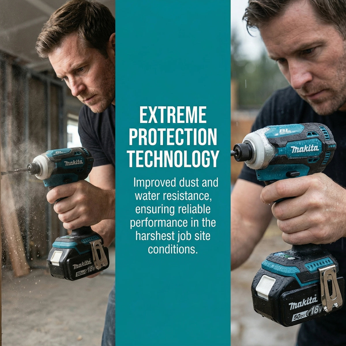 Makita DTD171 18V Brushless Cordless Impact Driver Rechargeable Screwdriver Tool for Furniture Assembly and Installation