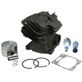 52mm Cylinder Piston Top End Engine Kit For Stihl MS382 MS382C MS 382 Chainsaw Spark Plug Decompression Valve Replacement Part