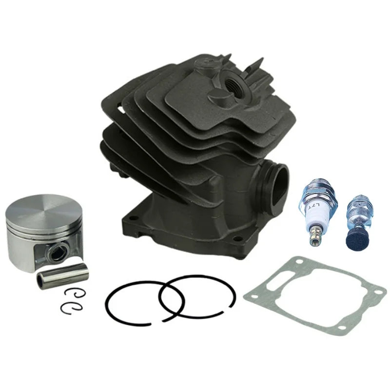 52mm Cylinder Piston Top End Engine Kit For Stihl MS382 MS382C MS 382 Chainsaw Spark Plug Decompression Valve Replacement Part