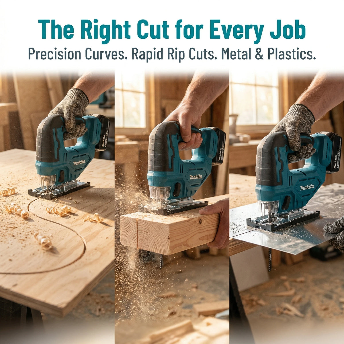 Makita DJV182Z Brushless 18V 340W Jigsaw Electric Jig with Saw Blade Cordless Barrel Handle Jigsaw Without Battery DJV182