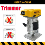 DEWALT 33000RPM Brushless Cordless Wood Trimmer Woodworking Palm Router Rechargeable Milling Engraving Slotting Trimming Machine