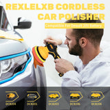 Cordless Car Buffer Polisher For Dewalt 20V Battery 8-Speeds Car Polishing For Car Detailing/Polishing/Waxing/Scratch Removing