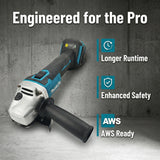 Original Makita DGA404 125mm 4-Speed Brushless Angle Grinder 18V LXT Cordless Power Tool for Construction and Metal Fabrication