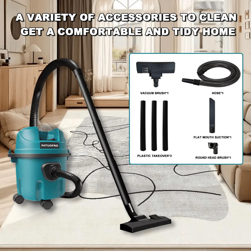 Wet/Dry Cordless Vacuum Cleaner 10L Barrel Dust Collector Portable Home Car Use Cleaning Power Tool For Makita 18V Battery