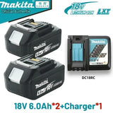 Original Makita 18V Rechargeable Battery 5Ah/6Ah/9.0Ah, Compatible with Makita 18V Power Tools BL1830, BL1840, BL1850, BL1860B