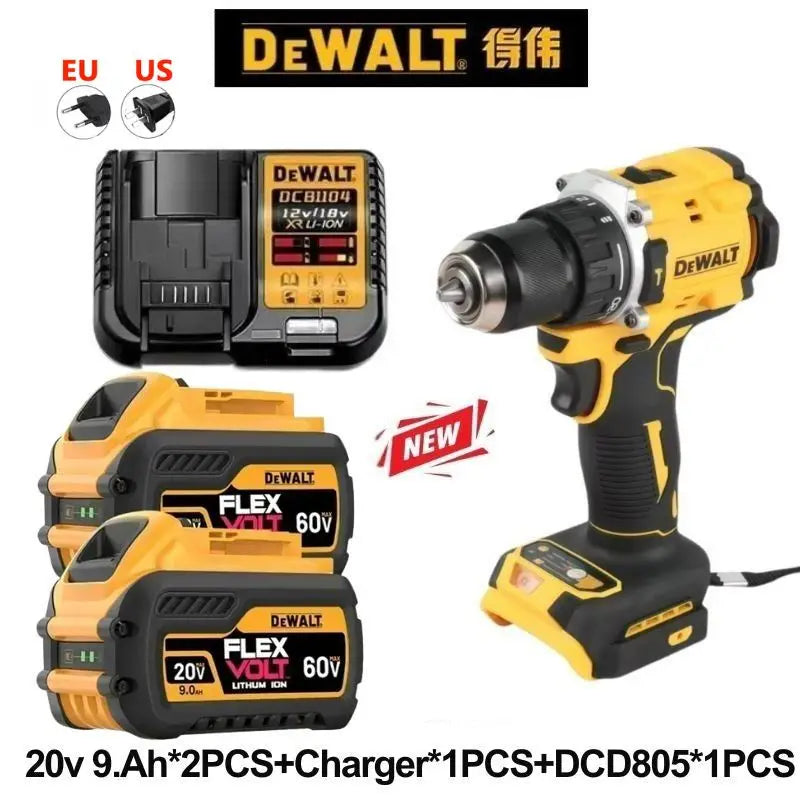 100% Original 20V 6.0Ah MAX Battery Power Tool Replacement For DeWalt DCB184 DCB181 DCB182 DCB200 20V 5A 6A 18Volt 20v Battery.