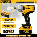 Dewalt DCF892 High Torque Brushless Wireless Impact Wrench For 18V Battery Electric Tool 812N.m Powerful Portable Torque Wrench