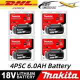 6Ah 100% Original Makita 18V Battery BL1860B Rechargeable Lithium-Ion Battery for Makita 18V Power Tools Replace the Battery.