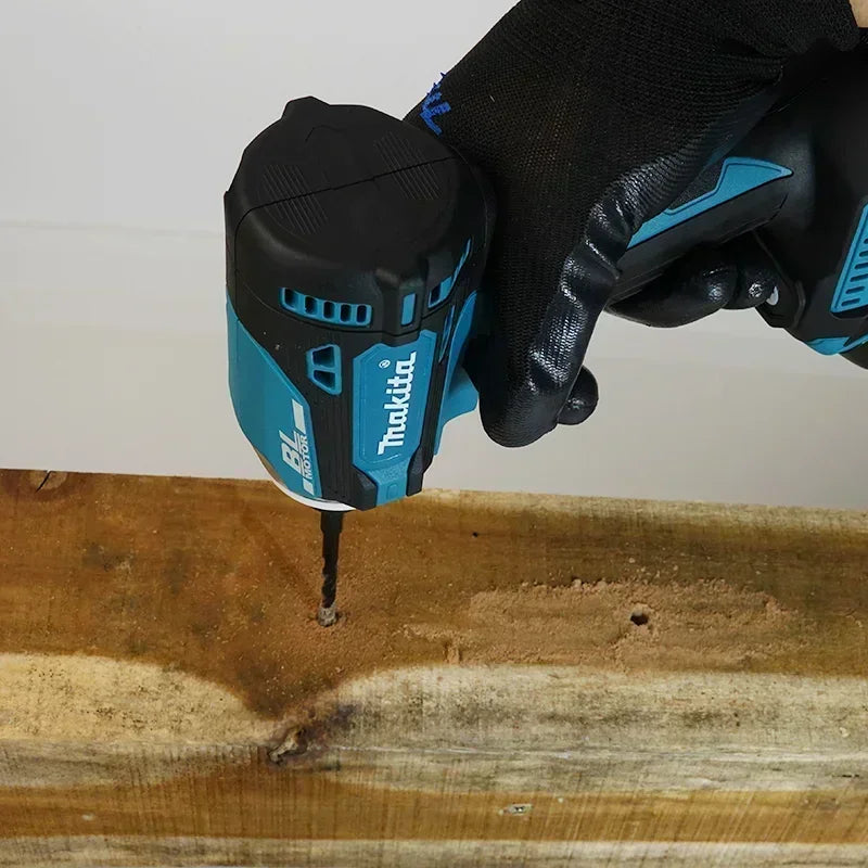 Makita DTD171 18V Cordless BL Impact Driver LED Bare Unit For Assembling Metal Shelving Units During Warehouse Storage Setup