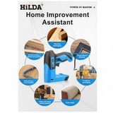 HILDA Electric Stapler Nail Gun 2 In 1 Safety Lock Heavy Duty Staple Gun for Woodworking Sofa Photo Frames DIY Home Repair