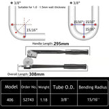 US RIDGID 400 Series Manual Stainless Steel Copper-Iron Pipe Bender 0-10mm