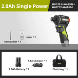 WORX WU139 Brushless Screwdriver Portable Cordless Drill 50N.m 1/4inch Electric Drill 12V Battery Mini Drill for Tight Spaces