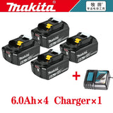 Genuine Makita BL1860B Battery 6.0Ah 18V Lithium-Ion Rechargeable LXT Pack BL1840B BL1850 BL1860B BL1890