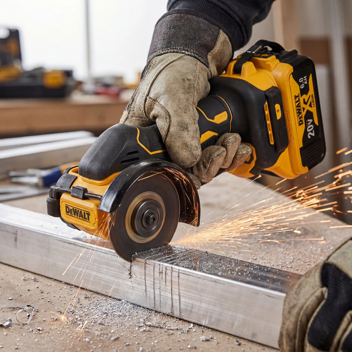DEWALT DCG438 20V Brushless Angle Grinder 76mm Cordless Cutting Saw 20000RPM 400W For Metal Wood Cutting Polishing Hand tools