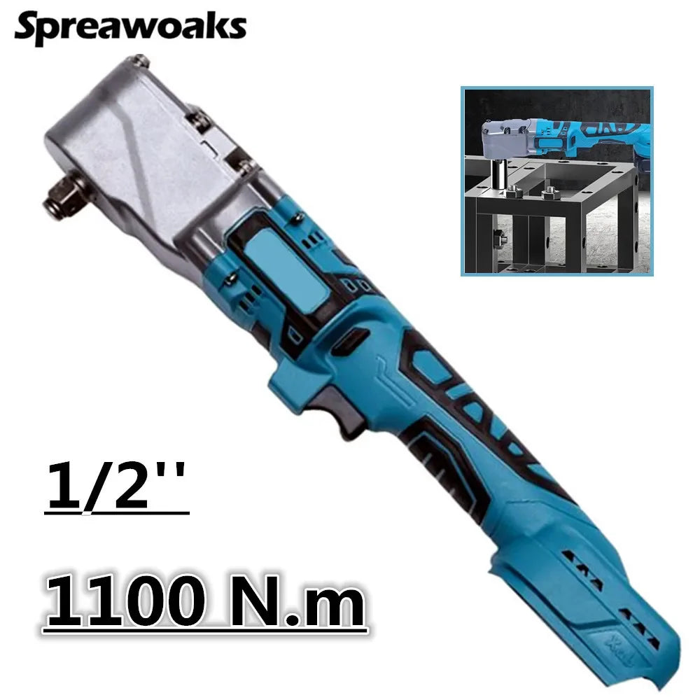 220/1050/1100N.M Cordless Ratchet Wrench 3/8'' 1/2'' Electric Driver Removal Screw Nut Power Tools For Makita 18V Battery