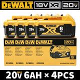 100% Dewalt Original Battery 20V 6AH Battery Replacement DCB200 DCB184 DCB182 DCB206 DCD887 DCD805 DCF860 Power Tool Battery