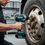 Makita DTW700 18V Brushless Cordless Impact Wrench 1000N·m 1/2 Inch Drive for Truck Tire Removal Suspension Bolt Fastening Home
