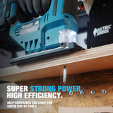 EG 3500RPM Cordless Electric Curved Saw 750W Rechargeable Electric Jig Saw Woodworking Cutting Power Tool for Makita 18V Battery