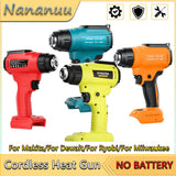 Nananuu 350W Cordless Heat Gun Portable Power Tool Heat Shrink Gun For Makita/For Dewalt/For Ryobi/For Milwaukee(NO Battery)