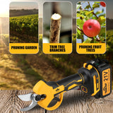 LYUWO 30mm 20V Brushless Charging Wireless Trimming Scissors, Fruit Tree Potting Repair Electric Tool, Using MT Battery
