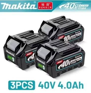 Makita 40V XGT High Capacity Lithium-ion Replacement Battery 4.0Ah Fit BL4050 BL4060 Cordless Electric Power Tools Spare Battery