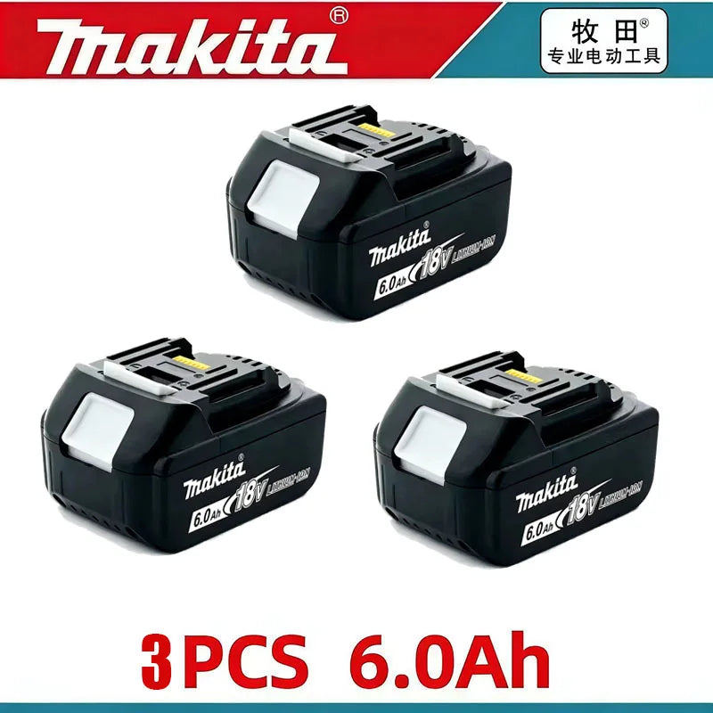 18V 6.0Ah Makita Battery Original Lithium Ion Rechargeable Battery 18V 6.0Ah Replacement Battery BL1860 BL1850 BL1860B DDF487