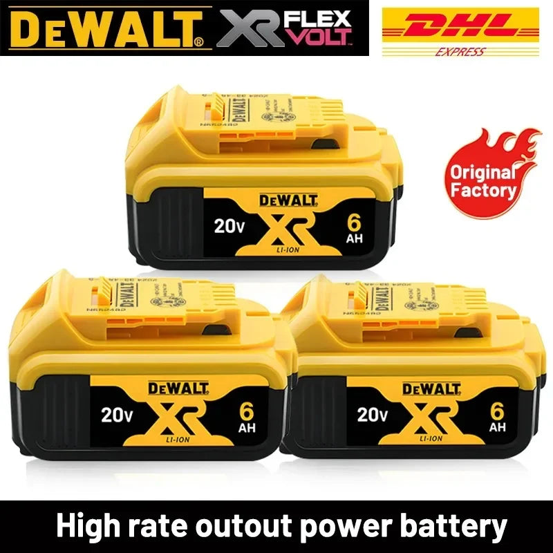 Original DEWALT 20V/60V Battery DCB606 DCB609 DCB182 DCB205 DCB206 DCB209 Power Tool Dewalt 18V Battery 6AH 9AH Battery.