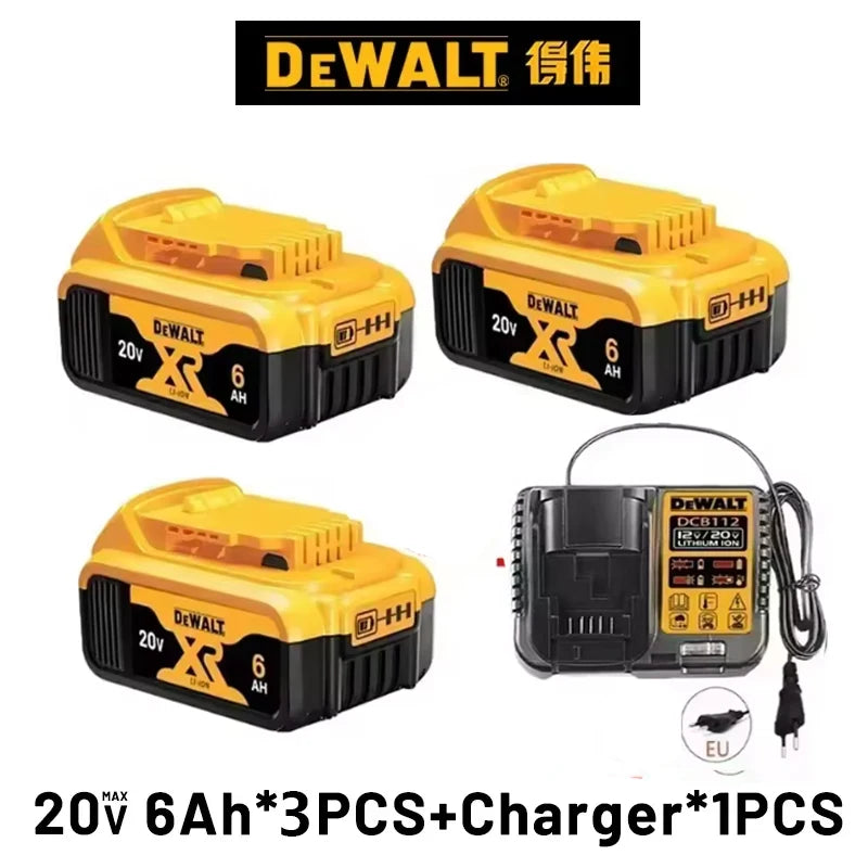 Dewalt 20v Battery DCB206 echargeable Lithium Ion ,Dewalt Battery DCB200 DCB205 DCB606 DCB609 DCB182 Power Tool Replacement
