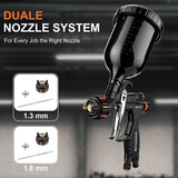 Original PORPHIS MP Spray Gun PHS-155 with 1.3/1.8mm Needle For Car Painting Automotive Repair Spray Gun Pneumatic Tool