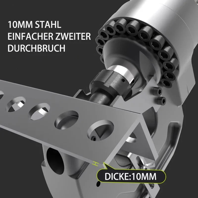 Electric Hydraulic Punching Machine Pure Copper Motor Angle Iron Steel Punching Heavy Duty Hole Punch Tool for Steel Portable