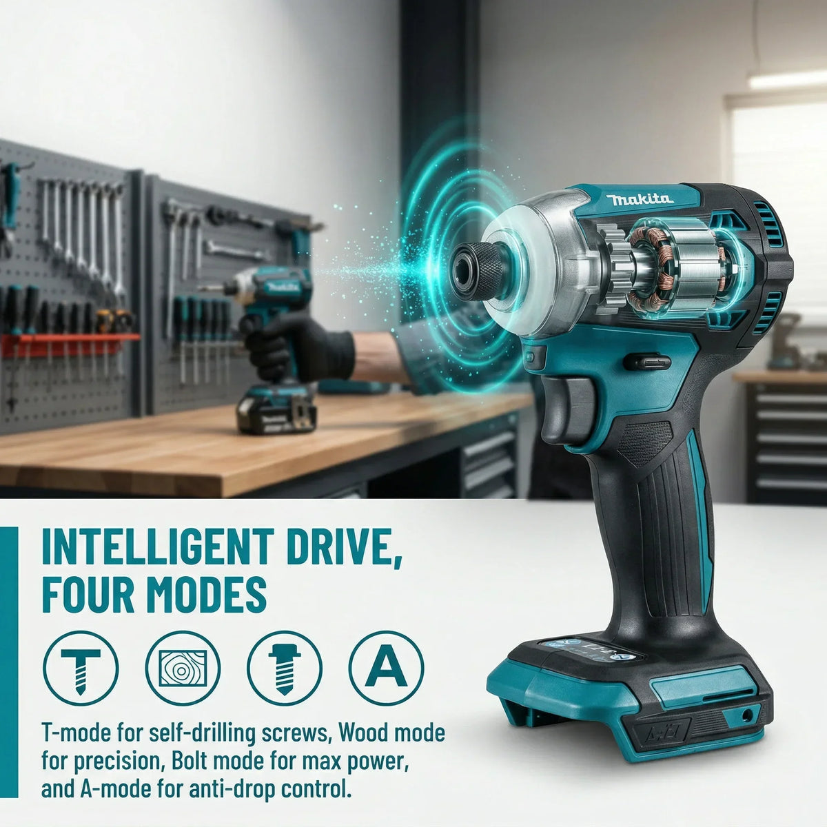 Makita DTD171 18V Brushless Cordless Impact Driver 180Nm For Woodworking Construction Daily Bolting Repair Work